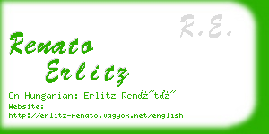 renato erlitz business card